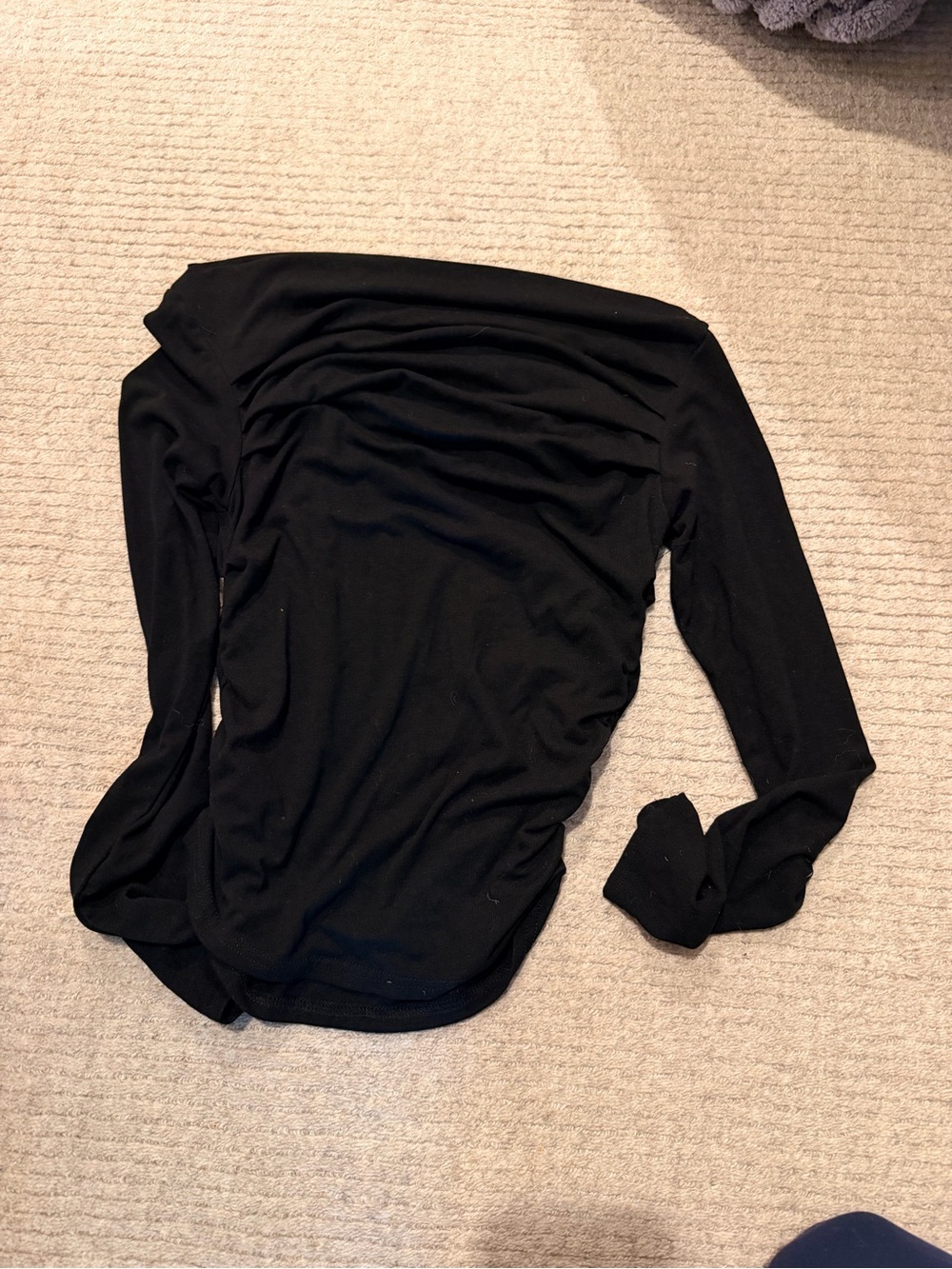 Black Long-Sleeve Women’s Top